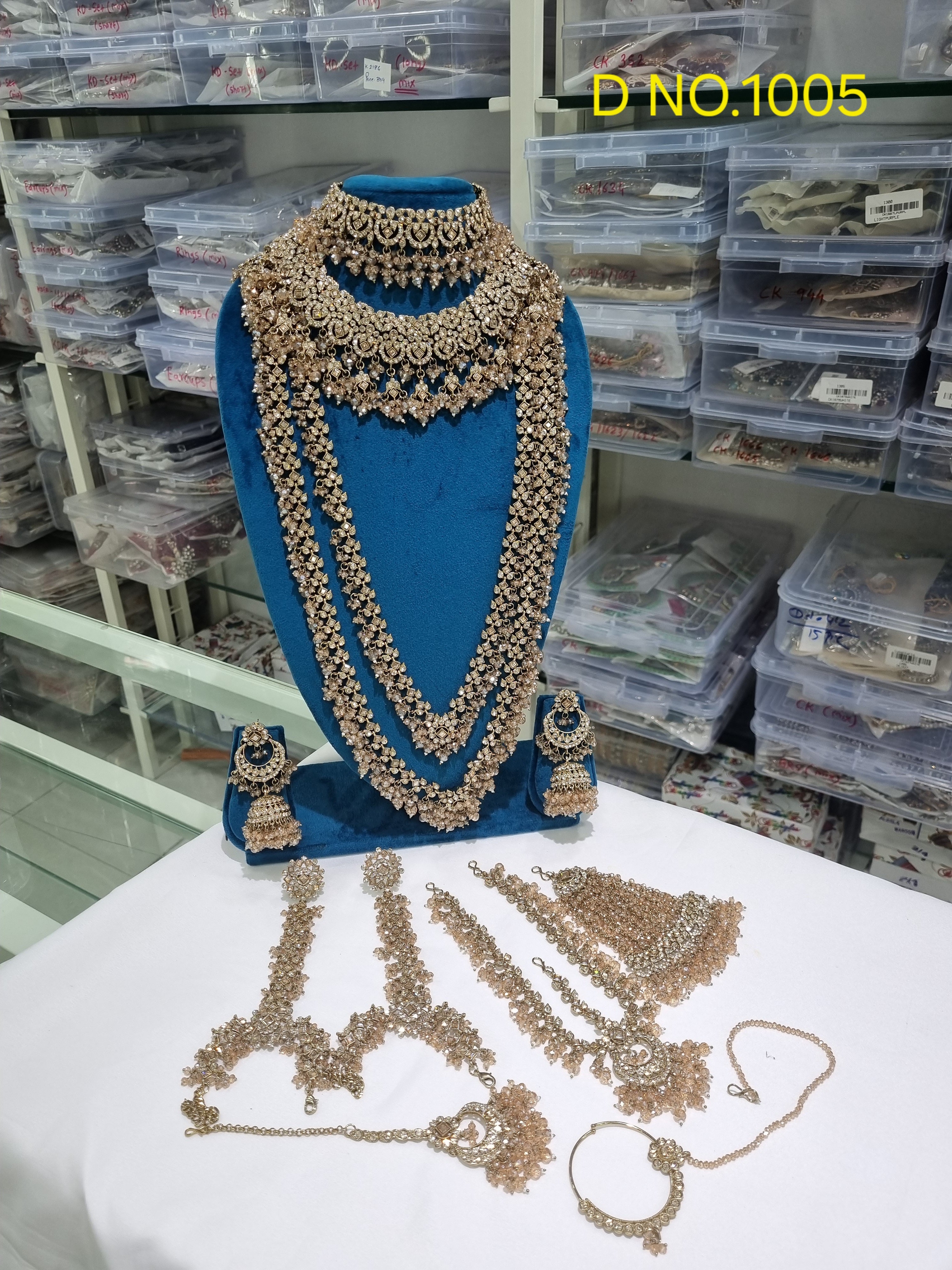 Royal Shadow Crystal Bridal Jewellery Set